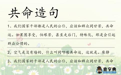 共命造句
