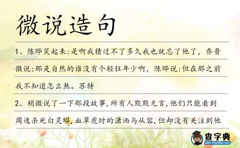 微說造句