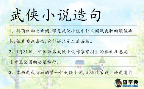 武俠小說造句