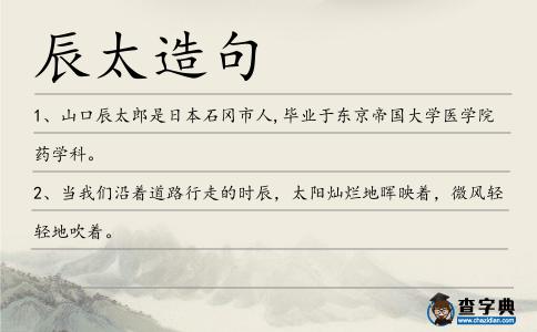 辰太造句