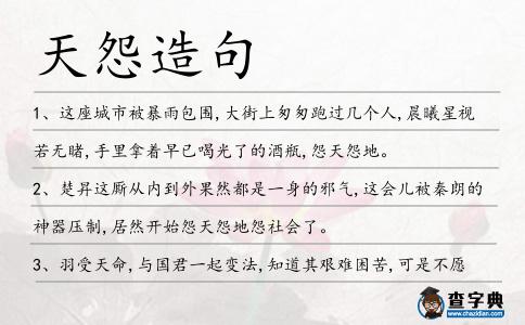 天怨造句
