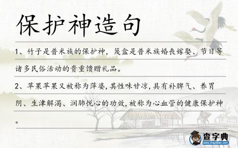 保護神造句