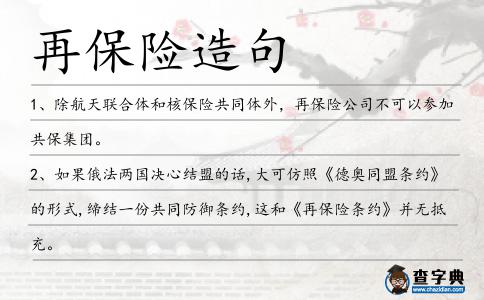 再保險造句
