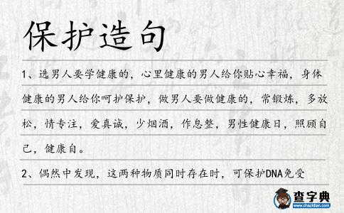 保護造句