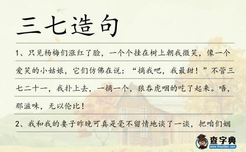三七造句
