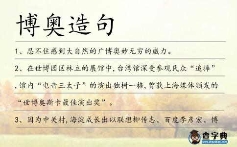 博奧造句