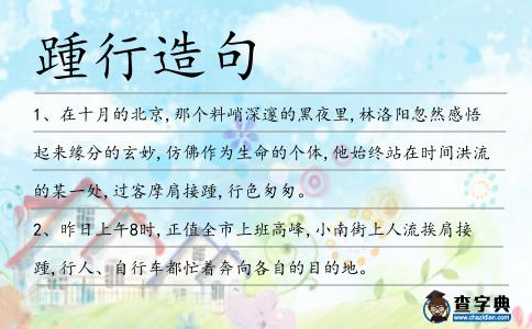 踵行造句
