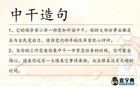 中干造句