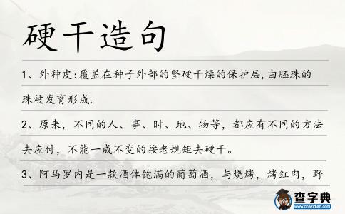 硬干造句