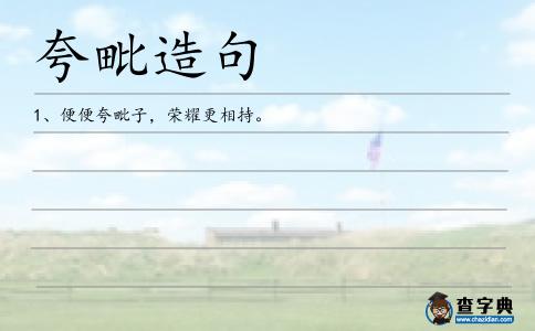 夸毗造句