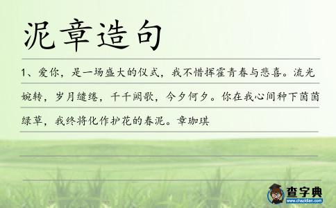 泥章造句