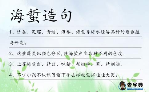 海蜇造句