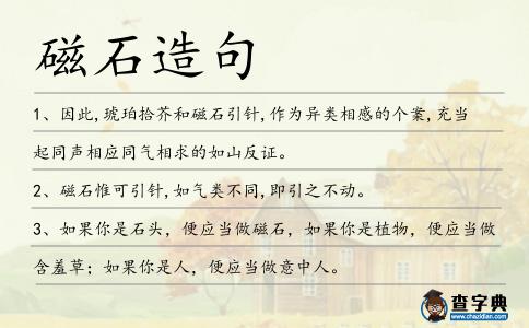 磁石造句