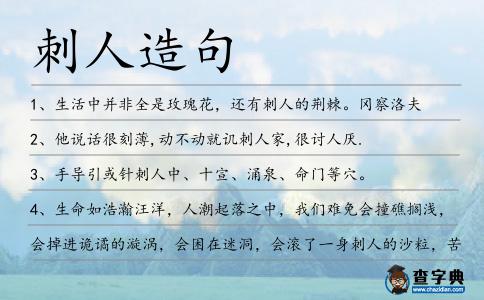 刺人造句