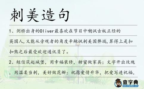 刺美造句