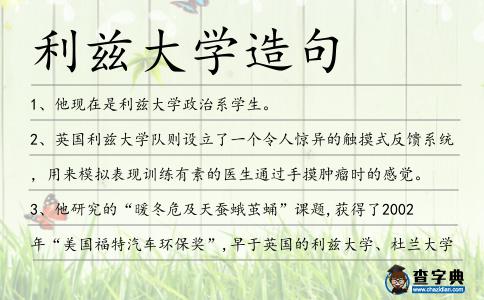 利茲大學造句
