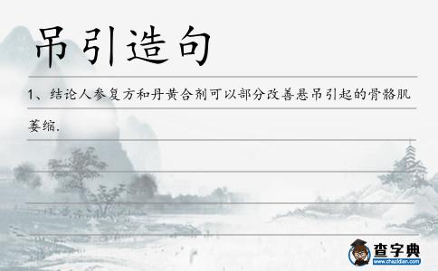吊引造句