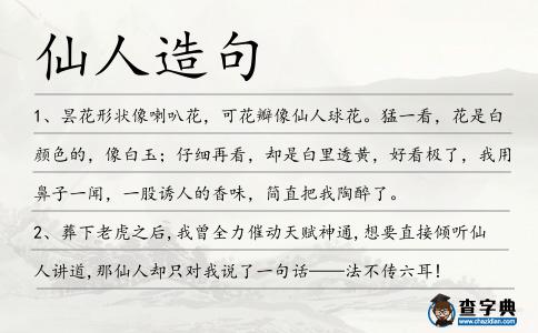 仙人造句