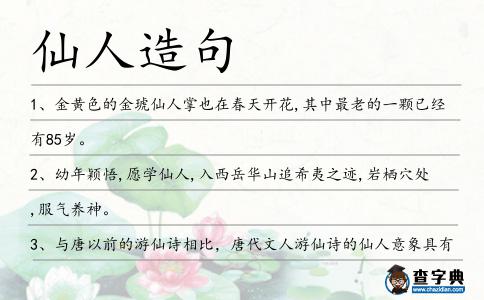 仙人造句