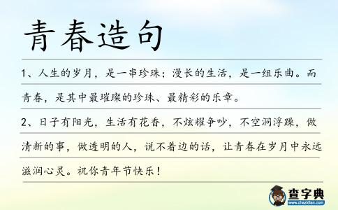 青春造句