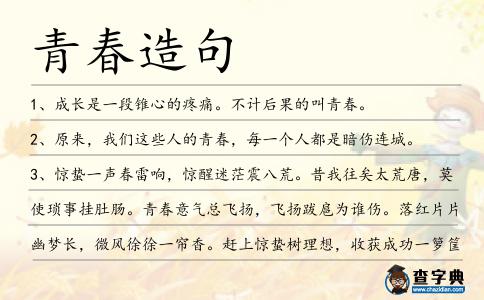 青春造句