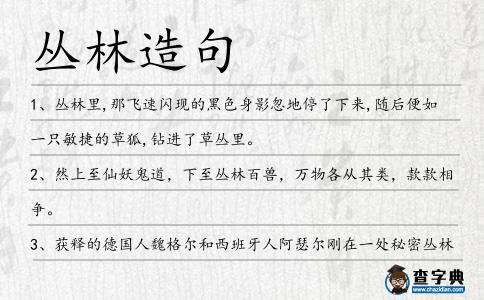 叢林造句