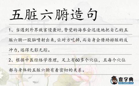 五臟六腑造句