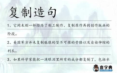 復制造句