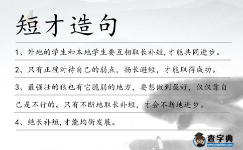 短才造句