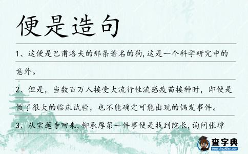 便是造句