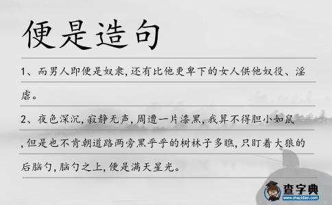 便是造句