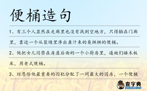 便桶造句