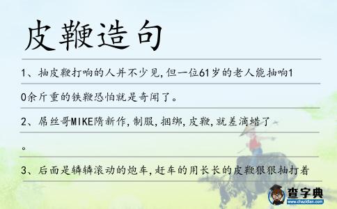 皮鞭造句