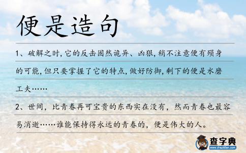 便是造句