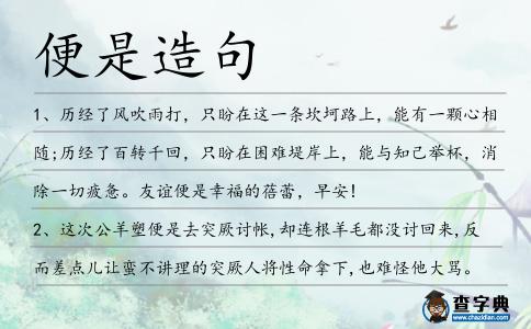 便是造句