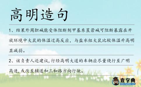 高明造句