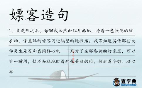 嫖客造句