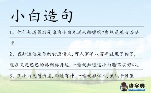小白造句