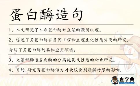 蛋白酶造句