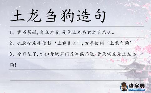 土龍芻狗造句