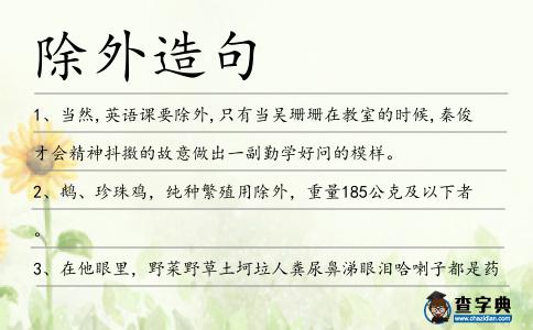 除外造句