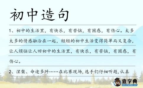 初中造句