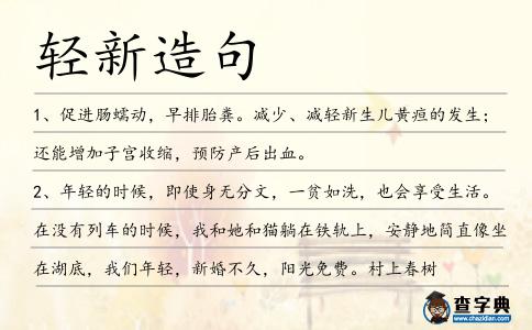輕新造句