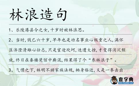 林浪造句