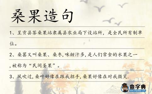 桑果造句