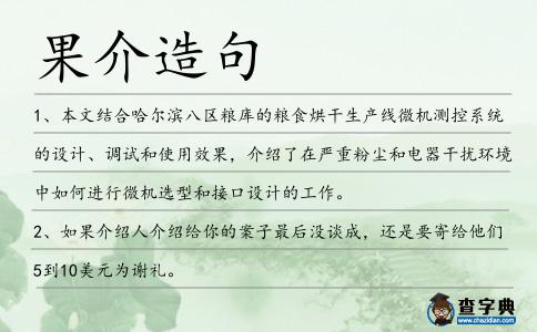 果介造句