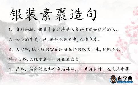 銀裝素裹造句
