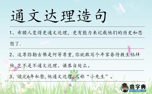通文達理造句
