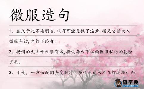 微服造句