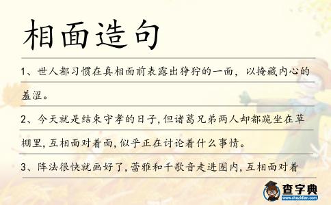 相面造句